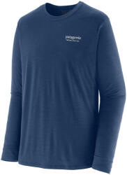 Patagonia M's L/S Cap Cool Merino Blend Graphic Shirt férfi póló XL / kék