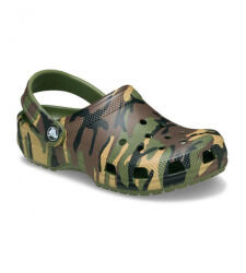 Crocs Classic Camouflage Clog Army Green/Multi gyerek papucs Cipőméret (EU): 33-34 / zöld