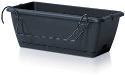 Prosperplast Respana Easycare W 40-es balkonláda akasztóval antracit 39, 7x19x14cm (ISE400SW-S433)