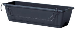 Prosperplast Respana Easycare W 60-as balkonláda akasztóval antracit 59, 3x19x14cm (ISE600SW-S433)