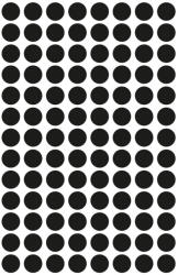 AVERY Etikett címke, o8mm, jelölésre, 104 címke/ív, 4 ív/doboz, Avery fekete (3009) - web24