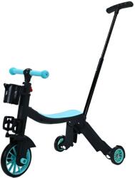  8 az 1-ben kerékpár, Alista Home, átalakítható, multifunkcionális, magasságállítás, levehető tolófogantyúval, tricikli, roller, 3 kerék, pedálok, kosár, 3-6 éves korig, kék