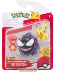 Jazwares Pokémon: pachet de 3 figurine - Magby, Pikachu, Gastly Figurina
