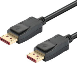 TECHLY Cablu DisplayPort Techly ICOC DSP-A14-020NT, 2 m, 7680x4320 px, negru (icoc-dsp-a14-020)