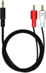 MediaRange Cablu audio MediaRange RCA/Stereo Jack 3.5 mm 1m multicolor (mrcs164)