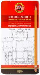KOH-I-NOOR Technic 1502/1 cutie de metal grafitceruza set (7130069002)