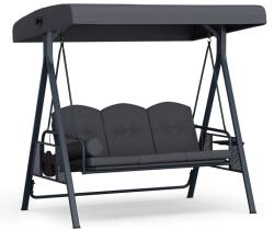 Blumfeldt GranSway, hollywoodi hinta, 3 üléses, egyénileg állítható, porszórt acél, időjárásálló (GDI17-GrandSway 3 D) (GDI17-GrandSway 3 D)