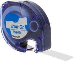 Aimo Etichete haine Iron-On 12mm x 2m albastru/alb compatibile Dymo 18769 S0718850 18773 18777 functioneaza si cu imprimanta AIMO P12 (s0718850)