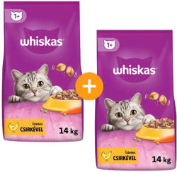 Whiskas Száraz Macskatáp (Csirke) - 2x14 kg - pepita