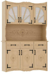 Komforttéka Hajnalka üveges tálalószekrény széles