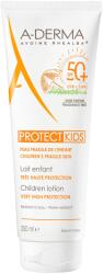 A-DERMA Protect Lapte pentru copii Kids, SPF50+, 250 ml