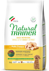 Natural Trainer 2x2kg Natural Trainer Adult Small & Toy csirke száraz kutyatáp