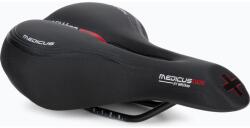 Wittkop Kerékpár nyereg, Wittkop Medicus Twin, acél/vinil, fekete, 26x17 cm