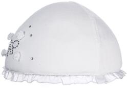 DOLL Babasapka, fehér, finom részletekkel, keresztelőre (hurtimex_4050744274553)