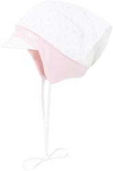  Gyerek sapka napellenzővel, Baba, szürke csillagokkal, pamut, áll alatt megkötve (hurtimex_4050744791494)