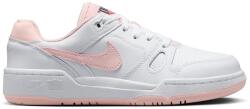 Nike Nike, Full Force bőr és műbőr sneaker, Fehér, Halvány rózsaszín, 39 EU (FV5929-107-6.5Y)