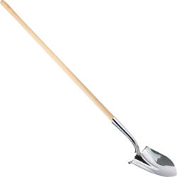 Strend Pro Premium Ásó, Strend Pro Premium, hegyes fej, ezüst, 32, 5 x 24 x 150 cm, rozsdamentes acél fej, fa nyél (TC218752)