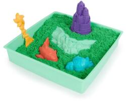 Spin Master Cutie de nisip cinetic din nisip lichid cu mat verde (6067479)