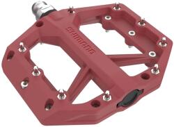 Shimano PD-GR400 platform pedál, műanyag, cserélhető szegecsekkel, piros