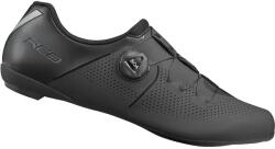 Shimano RC3 (SH-RC302) országúti kerékpáros cipő, széles, SPD-SL, fekete, 44-es