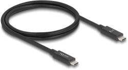 Delock USB 80 Gbps Type-C kábel PD3.1 240W 1m fekete (81211) (81211) (81211)