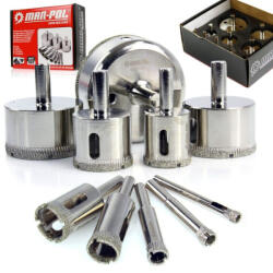 MAR-POL Gyémánt körkivágó klt. 6-68mm 10db. MP / horganyzott (M22450)