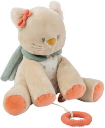 Nattou Mila, Zoe & Lana Macska Zenélő Plüss 30cm - Puha Altató Játék