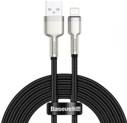 Baseus Cablu de date Baseus Cafule Metal, USB - Lightning, 18W, 2.4A, 2m, Negru