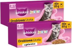 Whiskas Junior Poultry Feast in Jelly - мокра котешка храна - 80x85g