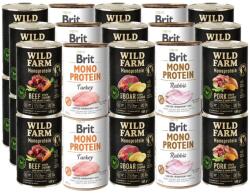 Brit MONO PROTEIN + WILD FARM Монопротеин 30x400г