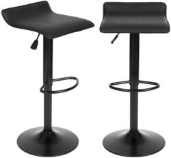 Homelux Forgó bárszék, magasságállítással, műbőr, fekete (PJJBS0020) - everyo