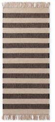 Hanse Home Fekete-krémszínű kétoldalas-kézi szövésű juta futószőnyeg 80x200 cm Playa - Hanse Home