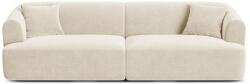 Cosmopolitan Design Bézs bársony kanapé 255 cm Campi - Cosmopolitan Design