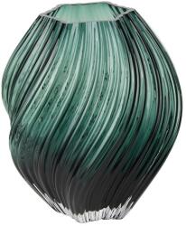 House Nordic Vază verde-închis din sticlă lucrată manual (înălțime 23 cm) - House Nordic