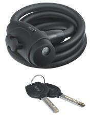 Kellys Kerékpár zár KELLYS KLS Coil 120 cm Szín: fekete