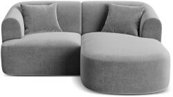 Cosmopolitan Design Világosszürke bársony sarokkanapé (jobb oldali-heverő résszel) Campi - Cosmopolitan Design - bonami - 548 242 Ft