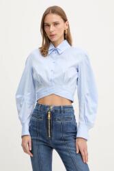 Elisabetta Franchi blúz pamutból - kék 40