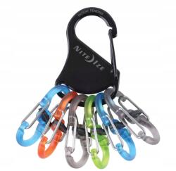 Nite Ize Kulcstartó karabiner Nite Ize Plastic S-Biner KeyRack Locker (094664037168)