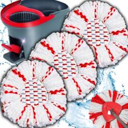 Vileda 3x Pótfej Felmosóhoz Forgó Vileda Turbo Új Modell Felmosás 3AZ1BEN (3x WKŁAD NAKŁADKA DO MOPA OBROTOWEGO)