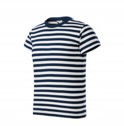 MALFINI Gyerek póló Matróz stílusú, fehér-tengerészkék csíkos póló gyerekeknek, 146 cm (805)