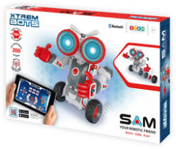 Blue Rocket Sam - robot asamblabil (130 piese), controlabil de pe telefon (XT3803252)