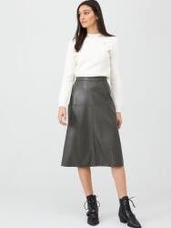 V By Very By Very MIDI Bőrszerű Szoknya 34-ES