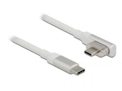 Delock 86703 1, 2m Thunderbolt 3 USB-C 4K 60Hz apa - apa hajlított mágneses kábel (86703) (86703)