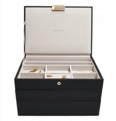 Stackers Ékszertartó doboz, tripla (fekete) Classic Stackers (75465)