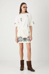 Medicine szoknya vászonkeverékből - bézs S