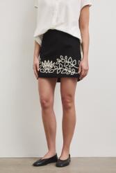 Medicine szoknya vászonkeverékből - fekete XL