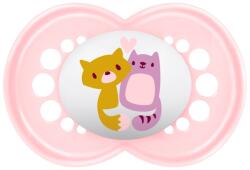 MAM Original szilikon játszó-, és nyugtatócumi, 6 hó+ - Rózsaszín cica