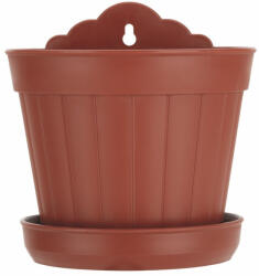  18 Cm Fali Kaspó Téglavörös