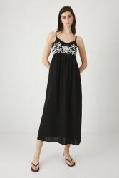 MEDICINE ruha vászonkeverékből - fekete XS