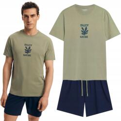 Henderson Férfi pizsama szett Henderson Laza szabás Stílus és kényelem 100% Pamut XL (43462-97X)